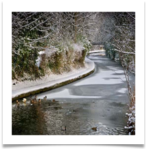 CANAL IN WINTER - Des Hawley